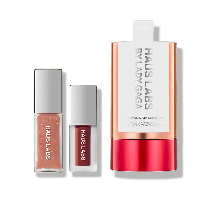 dúo de brillos labiales voluminizadores phd hybrid innovation