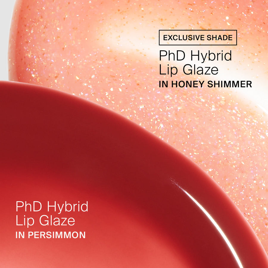 dúo de brillos labiales voluminizadores phd hybrid innovation